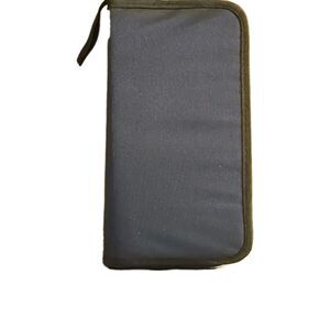 Y2K Retro CD/DVD Video Games Zipper Storage Binder Blue Cloth HOLDS 32 DISCS